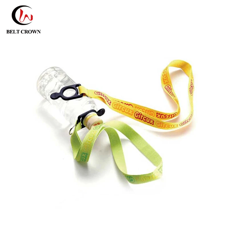 Navy Blue Custom Printed Water Bottle Holder Neck Strap Buy Bottle