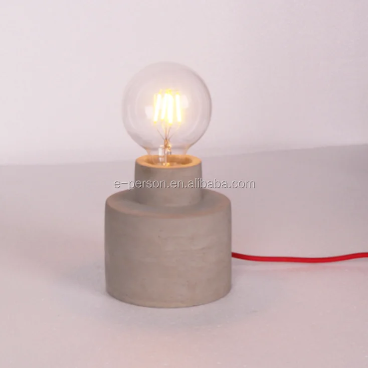 Lamp Exporter Concrete Table Lighting Cement Desk Lamp Buy Cement