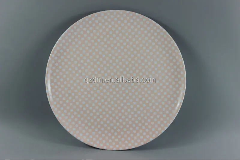 Hot Selling 8.5 Inch Melamine Round Dinner Plate Food Grade