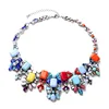 fashion beautiful rhinestone crystal necklace costume jewelry