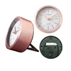 Detachable stand rose gold metal desk clock/high end mini table clock