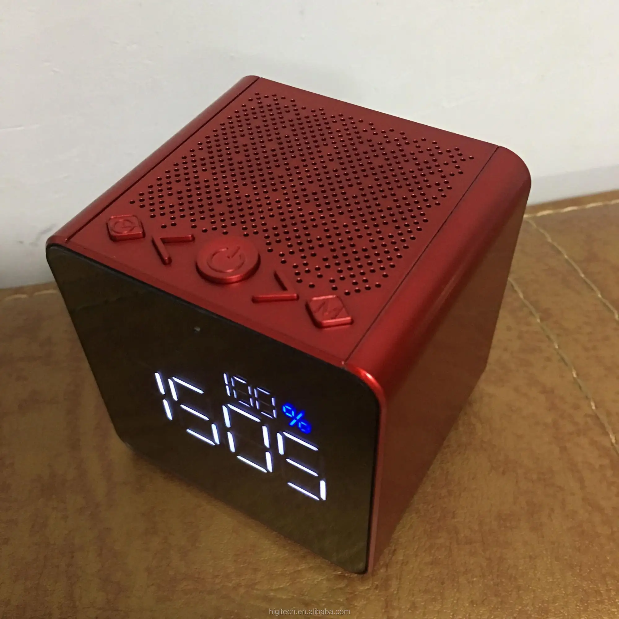 Oem Factory Wireless Bluetooth Speaker With Alarm Clock Fm Radio And