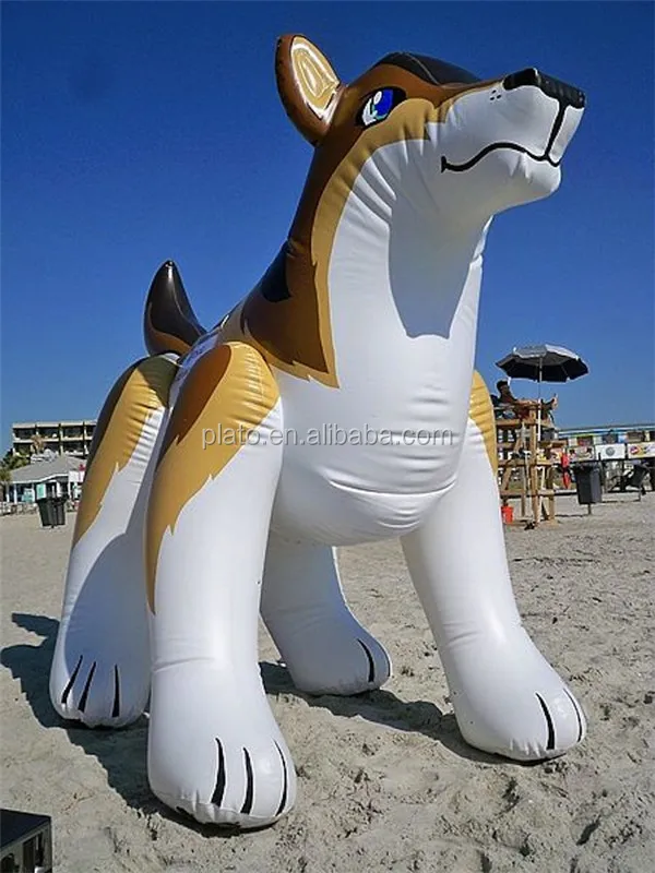 Custom Big Inflatable Wolf Cartoon Animal Model For Promotion - Buy Big Inflatable Wolf