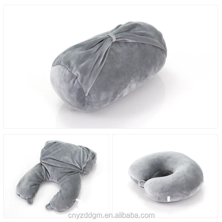 U Shaped Pillow Deformation Slow Rebound Memory Foam Soft Car Air