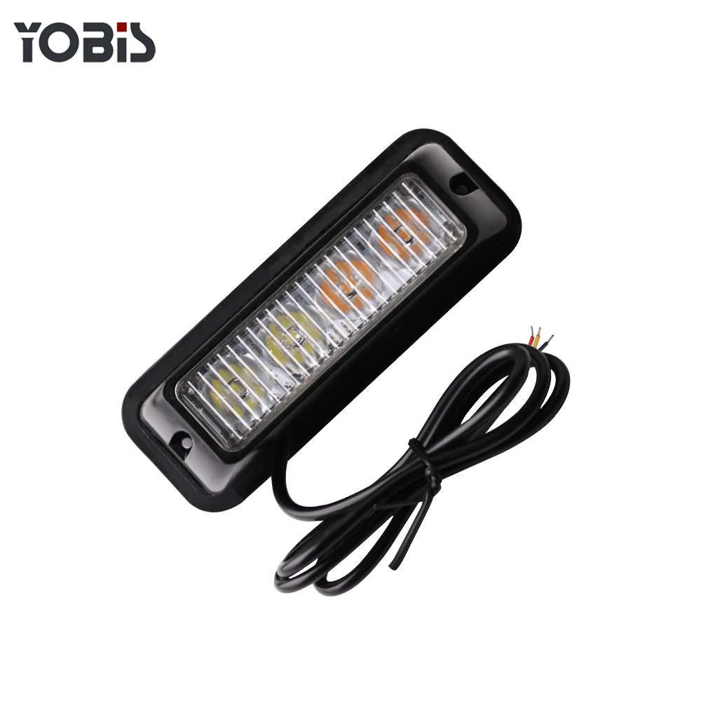 12V 4 Led Strobe Warning strobe car led light bar