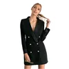 Spring Autumn Women's Blazers New Fashion Jackets Suit Single Button Slim Lapel Green Hot Blazer Homme Y10544