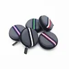 New style Nylon striped tape hard eva earphone case