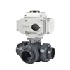3 Way Spring Return 50mm PVC Electric Actuator Ball Valve
