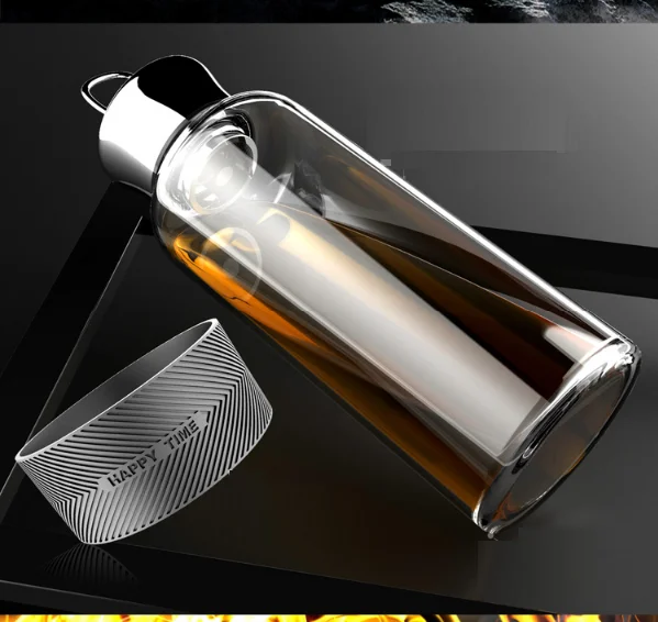 China Products Supply Unbreakable Glass Water Bottle For Drink With