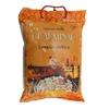 Custom printing plastic basmati rice 5kg bag with handle, four side sealed Bag for Rice