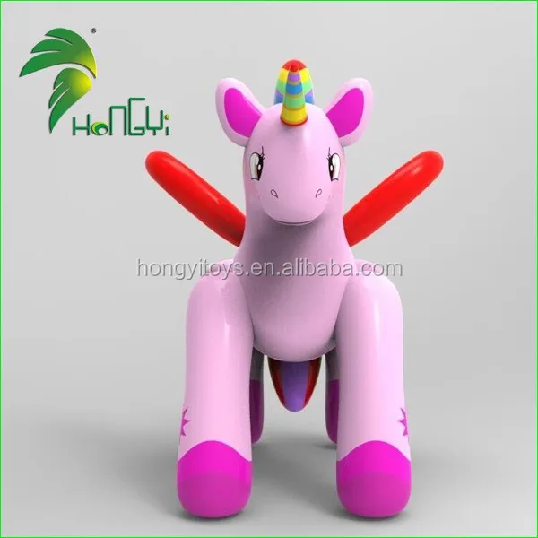 Giant Pvc Inflatable Unicorn Horn Toys / Flying Big Display Unicorn