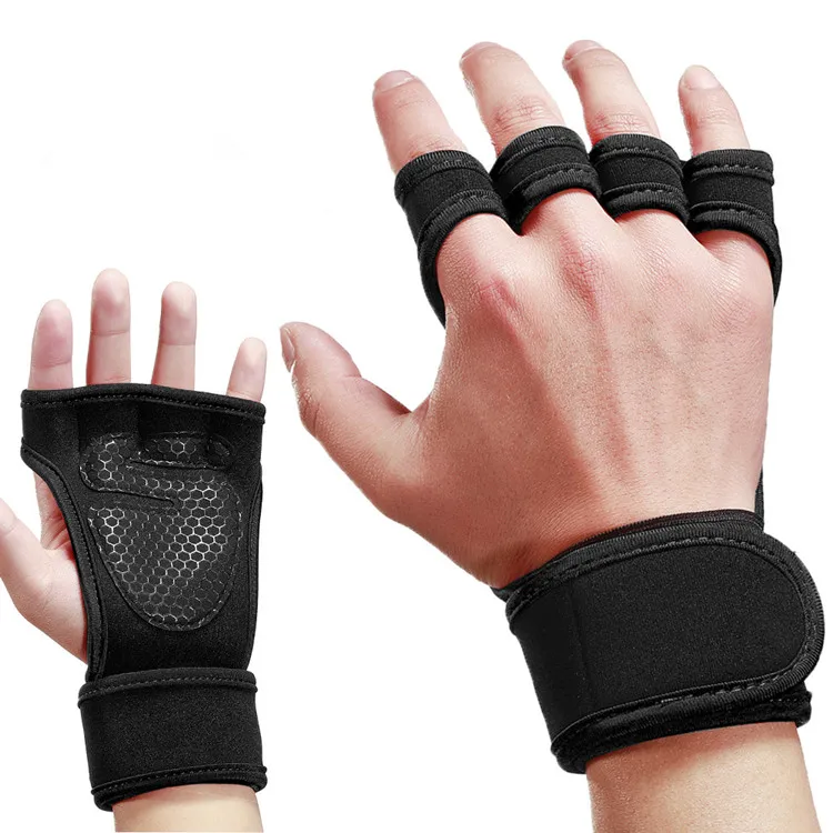 Cross Training Gloves With Wrist Support And Nonslip Palm Silicone