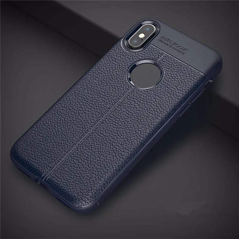 2017 New Design Carbon Fiber Lichee Pattern for iphone X Soft TPU Case for iphone 8