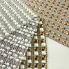FREE SAMPLE 24*40cm hot fix pearl rhinestone mesh sheet trimming