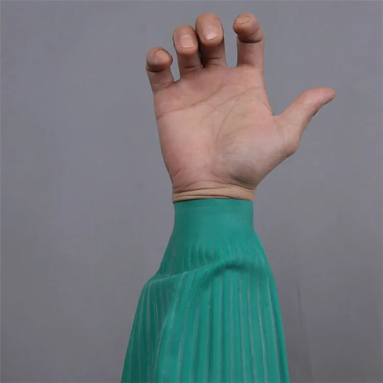 shoulder length rubber gloves