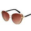 China factory wholesale bling metal frame good quality sun glasses unisex custom retro cat eye shades vintage cateye sunglasses