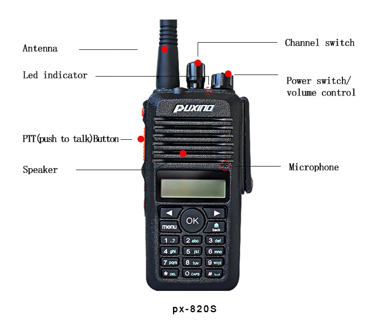 Waterproof gsm lte wcdma gps 3g 800mhz walkie talkie 200 km