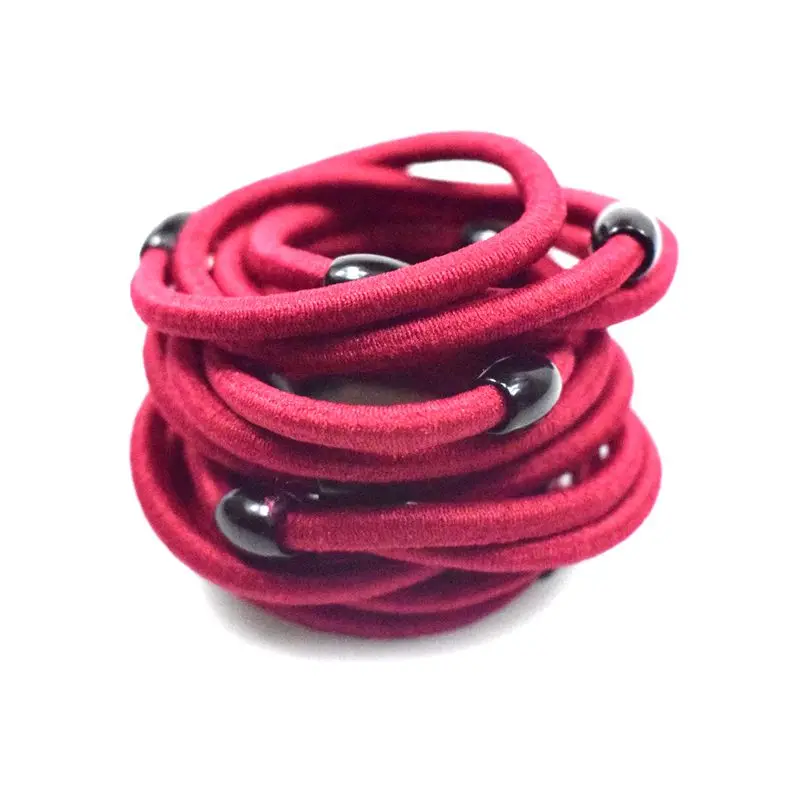 Promotional Custom Elastic Hair Ring With Plastic Bead Buy Hair Ring