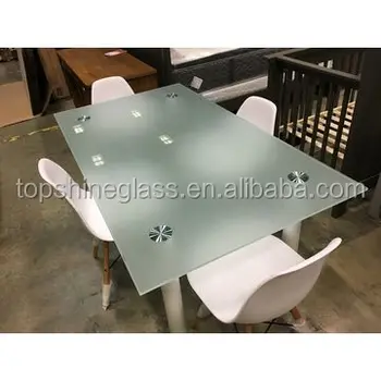 3 19mm Tempered Acid Etched Gl And Silk Screen Printing Table Top 3 19mm Tempered Acid Etched Gl And Silk Screen Printing Table Top