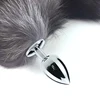 New Design Artificial Fox Tail with Metal Anal Plug