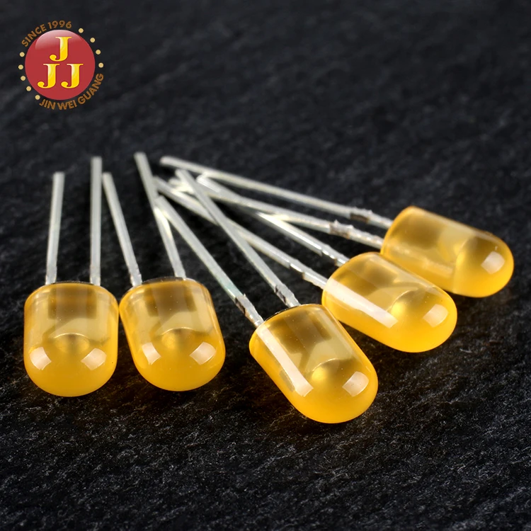 China manufacturer super bright 590nm orange led diode 5mm