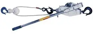 Lug-All 447-1500-25SH 3-4Ton Cable Winch-Hoistw-Latch Hook Small by Lug-All