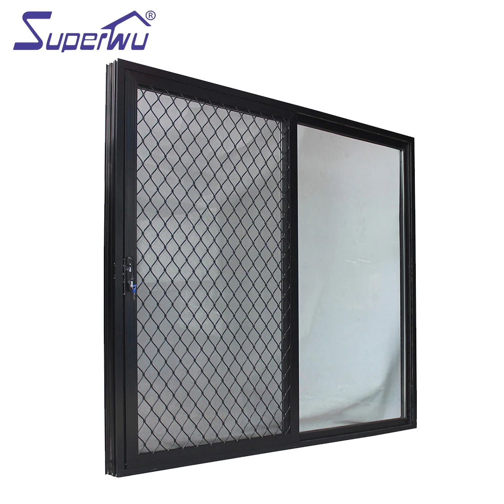 Solution to Australia market aluminum sliding doors with black security mesh