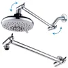 Flexible adjustable Shower Arm Extension by WaterPoint Easy for Any Shower Angles 11''-15" apply to shower head
