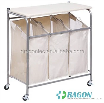 Dw Dc001 Laundry Hamper 3 Washing Basket Bag Sort Ironing Board Dw Dc001 Laundry Hamper 3 Washing Basket Bag Sort Ironing Board Trolley Clothes Storage