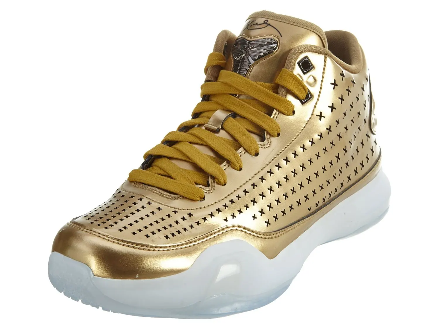 Buy Nike Mens Kobe X Mid EXT, METALLIC GOLD/METALLIC GOLD-BLACK, 10.5 M US in Cheap Price on 