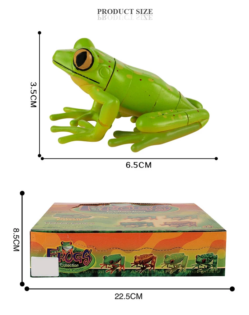 Assemble Frogs Collection Diy Education Toys Artificial Frog Collection