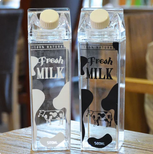 Animal BPA Free Water Bottle Milk Hip Flask 500ml Sport Outdoor Cartoon Drink To