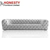 528 Home Hotel Furniture 7 Seater Modern Luxury Design Sectional Tufted Leather Couch Living Room Chesterfield Sofa Set