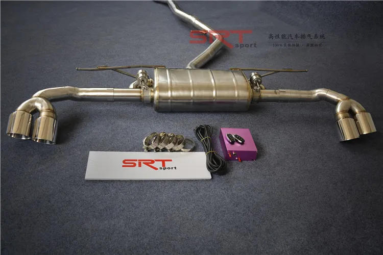 Exhaust Pipe For Bmw X5 Titanium Exhaust Catback With Quad Double Tip