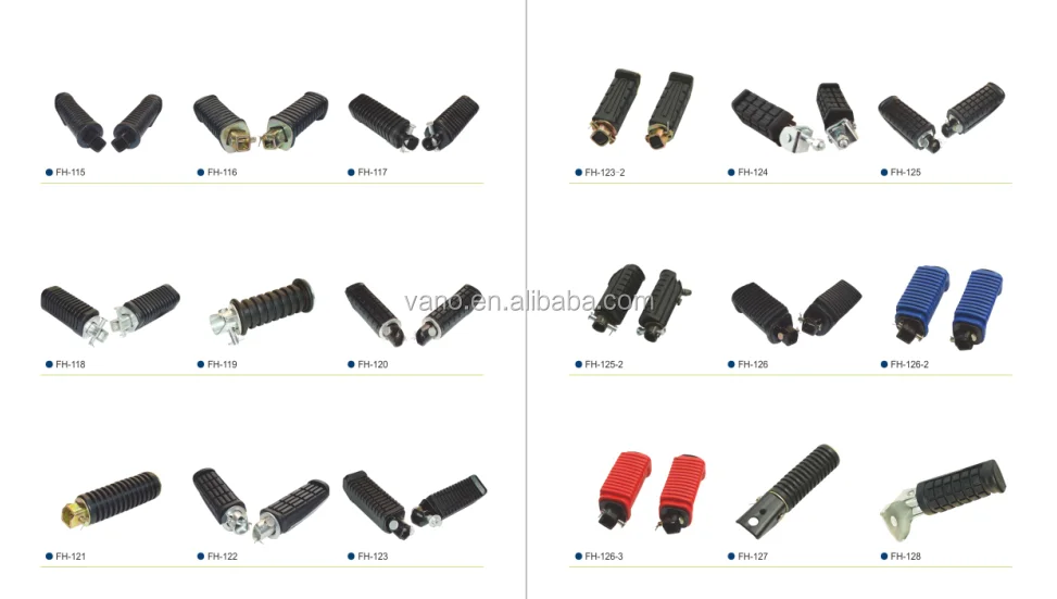 FH003 black rubber motorcycle foot pedal