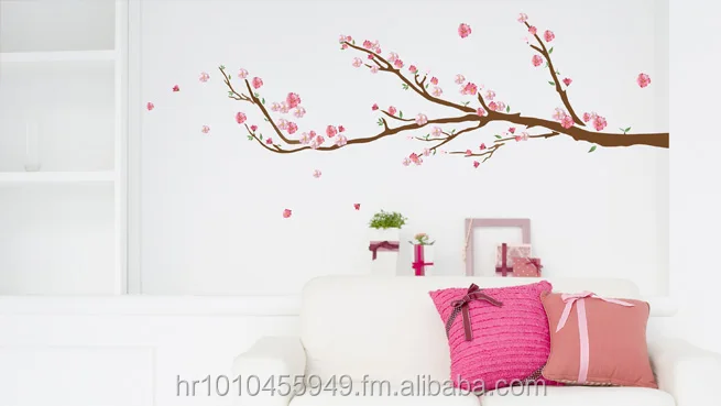 Art Applique Stiker Dinding Bunga Sakura Buy Dinding Stiker