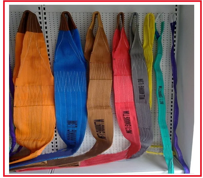 2 Ton Polyester Flat Woven Webbing Sling Safety Belt Sling