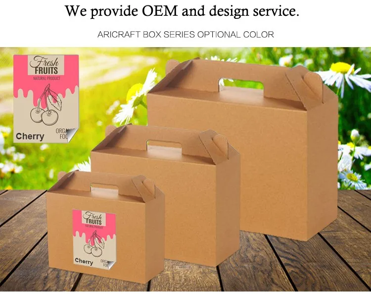 Wholesale Different Size Type Custom Recyclable Corrugated Apple Box