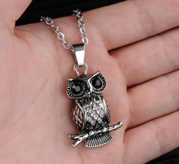 Owl necklace mens Clearance
