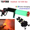 1 Pcs backpack +handhold led co2 gun rgb party led dj stage co2 jet machine blower for led stage light co2 shooter battery