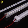 hard plastic strip with led rigid strip aluminum profile for cabinet kitchen lighting jewelry store decoration