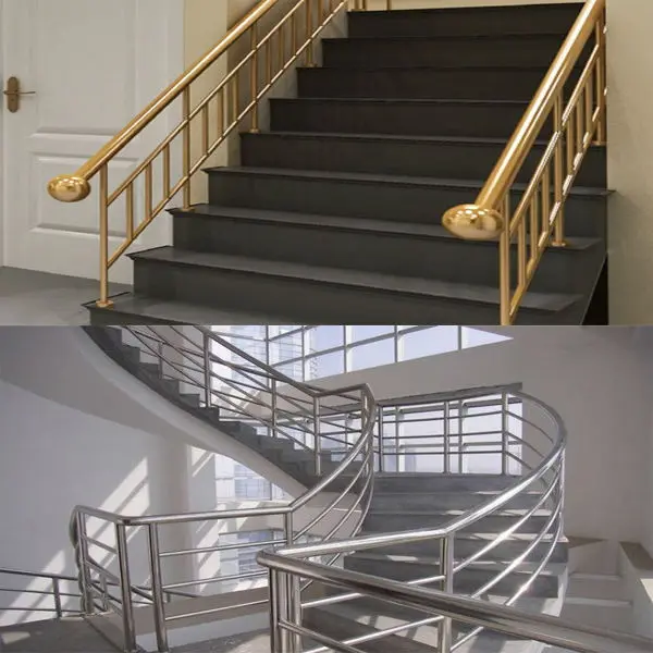 Cheap Stainless /galvanized Steel Handrail Post Design/chrome Handrails