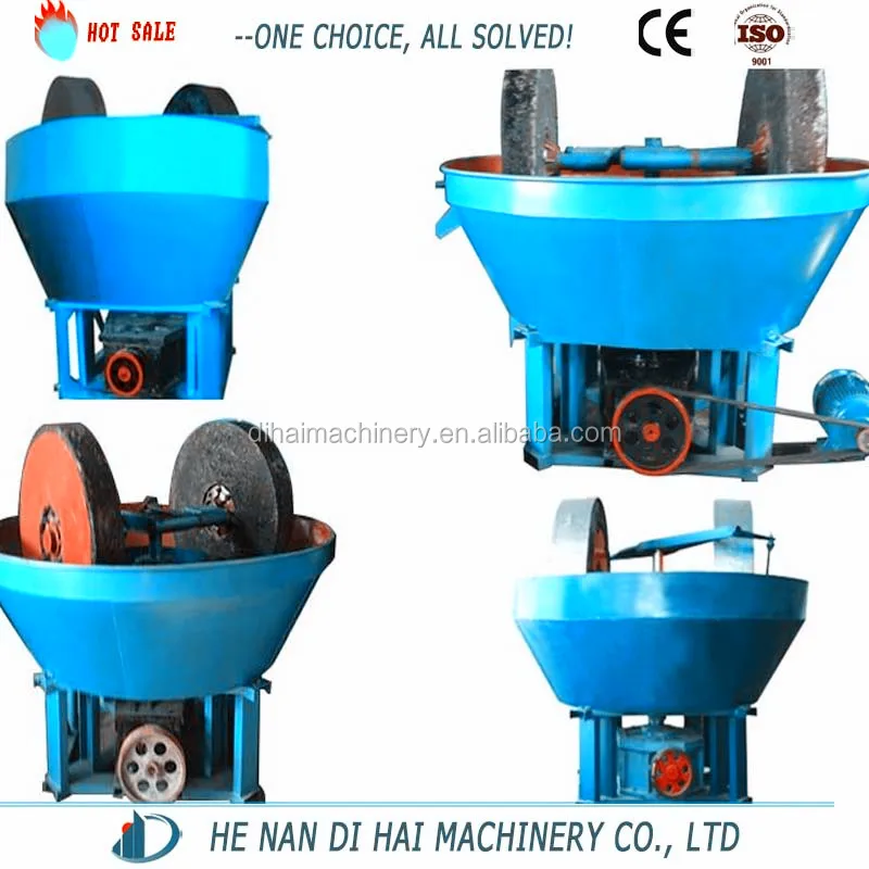 gold refining machine wet pan mill