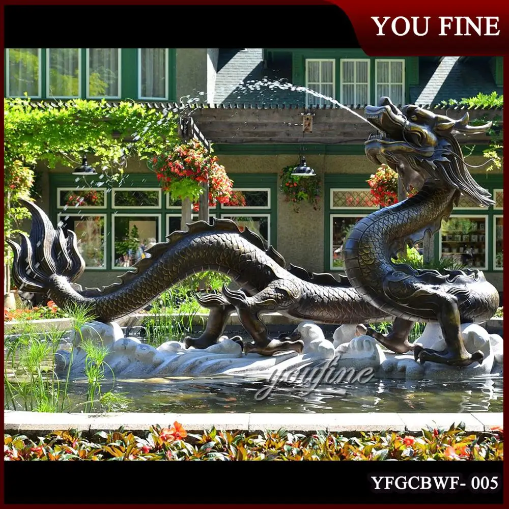 Outdoor Dragon Water Fountain