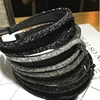 New Arrived Fashion Bling Hair Accessories Crystal Headband Twist Braided Hair Band For Women