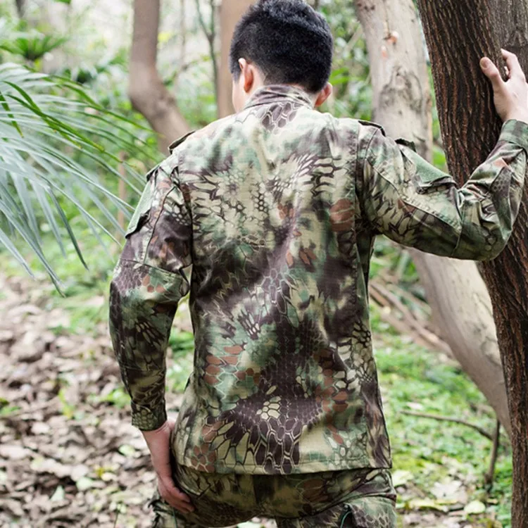 Custom Green Python Camouflage Clothing Army Uniform - Buy Green Python ...