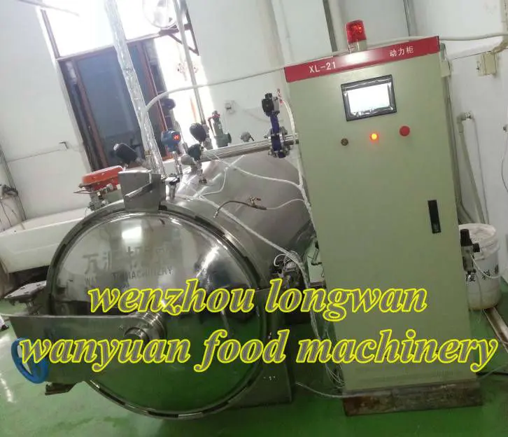 water spray autoclave sterilizer with PLC control