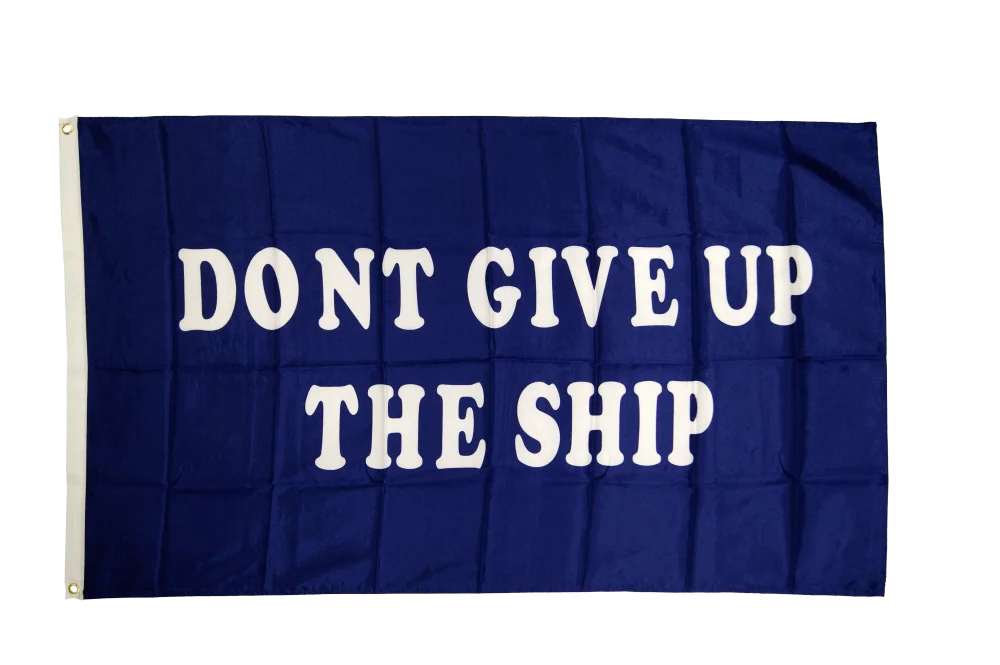 美国准将佩里旗不要放弃船旗