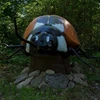 Amusement park animatronic insects of all types and beetles