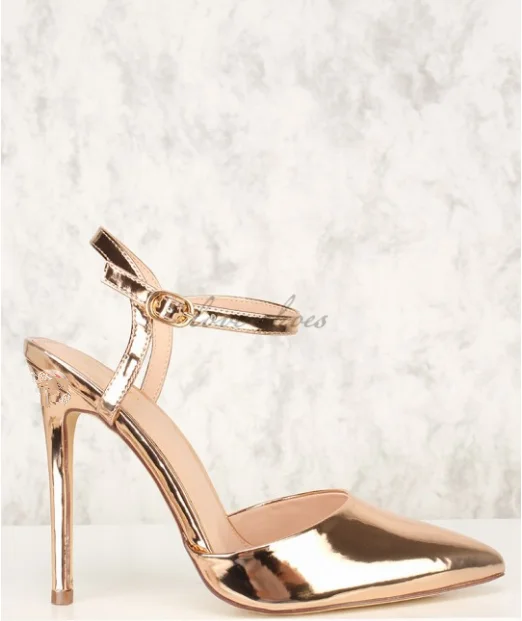 ladies gold shoes
